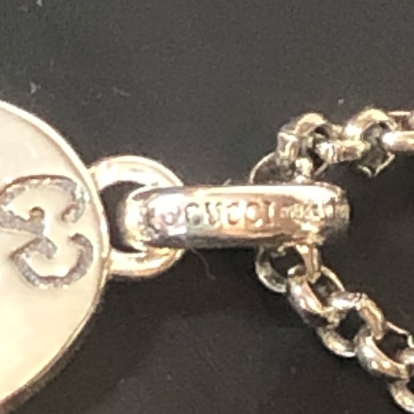 GUCCI Sterling Silver Ghost GG Monogram Necklace 21” Unisex NIB - Picture 15 of 17